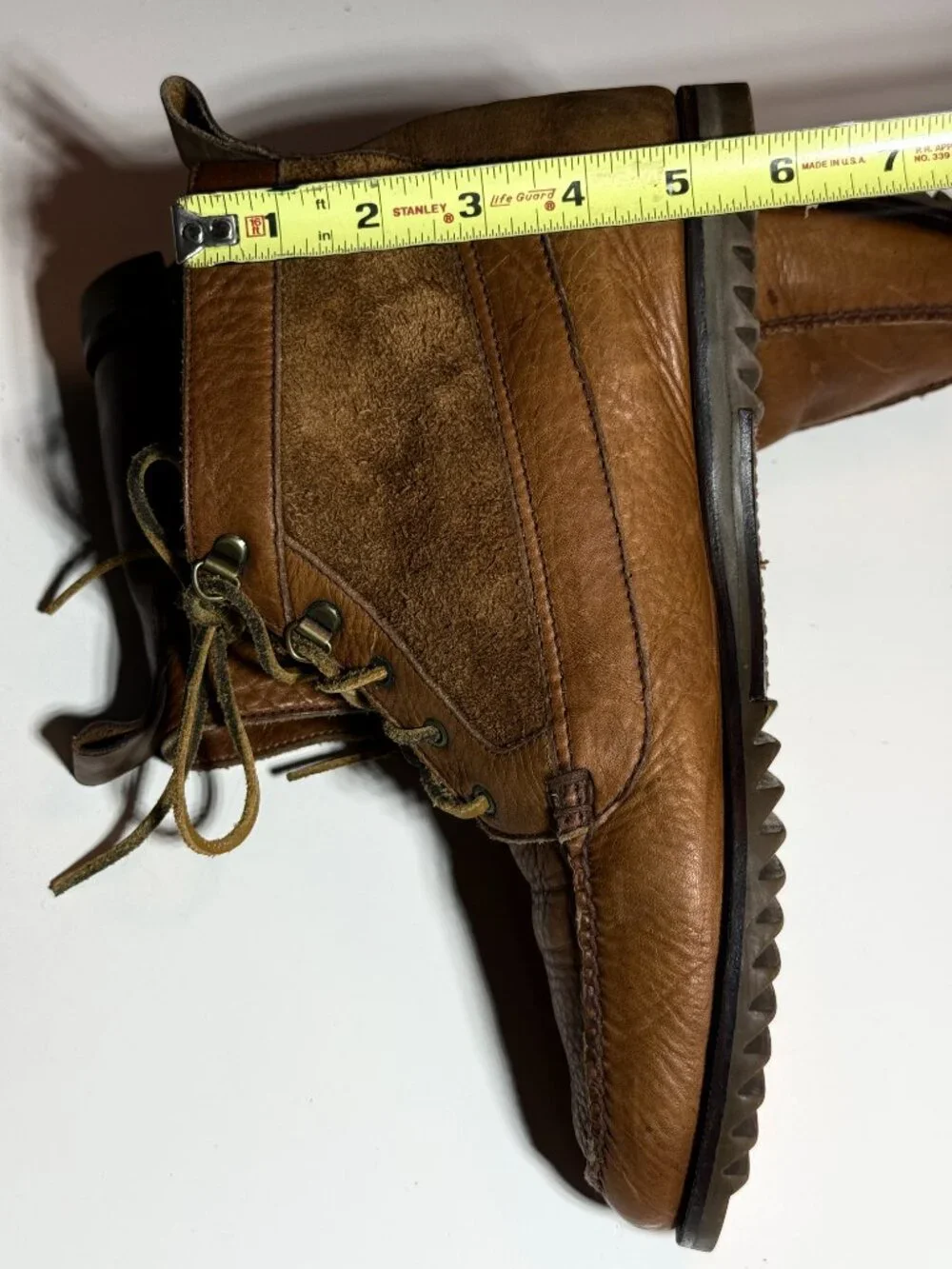 Vintage Bostonian Fantastic Double Leather Moccasins Leather Sole Mens Size 10 M